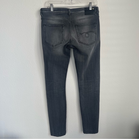 R13 Boy Skinny Grey Denim Jeans - Picture 6 of 8